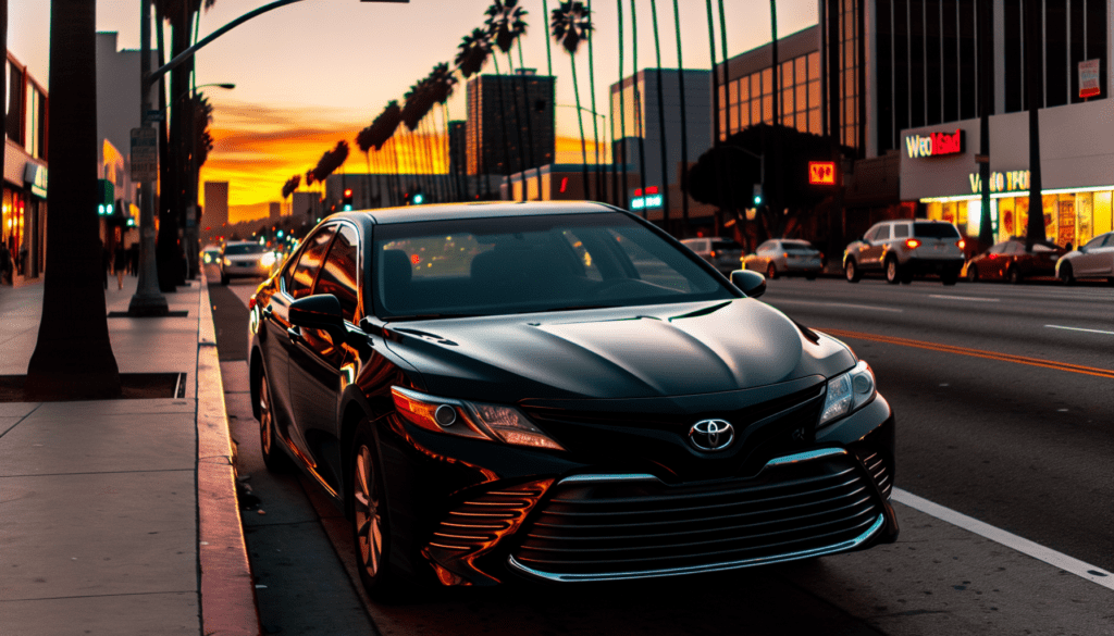 Black Toyota Camry Los Angeles Rental
