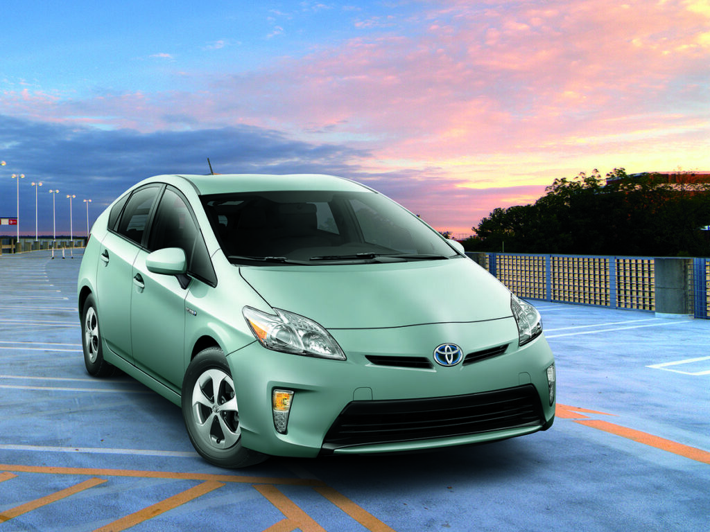 silver Toyota Prius car rental in LA