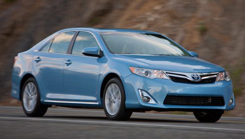 Blue camry car rental in LA