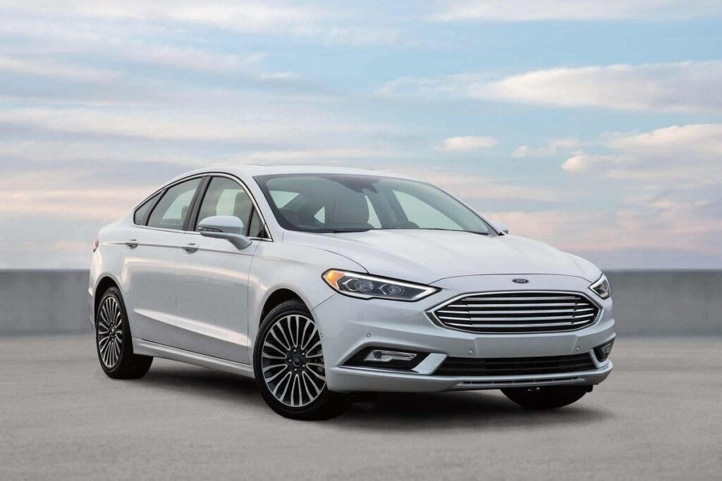 Silver Ford Fusion for rent in LA