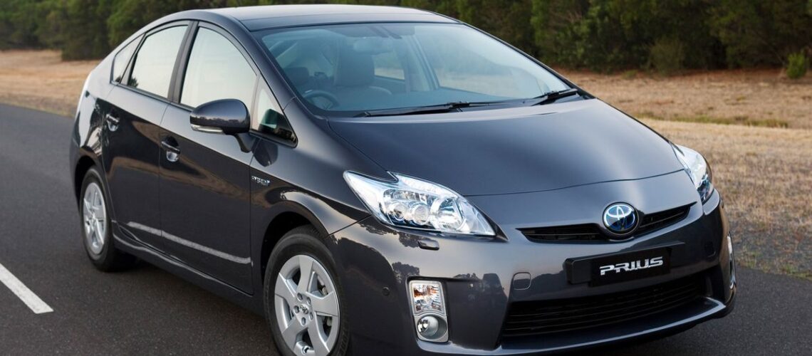 Black Prius car rental in LA