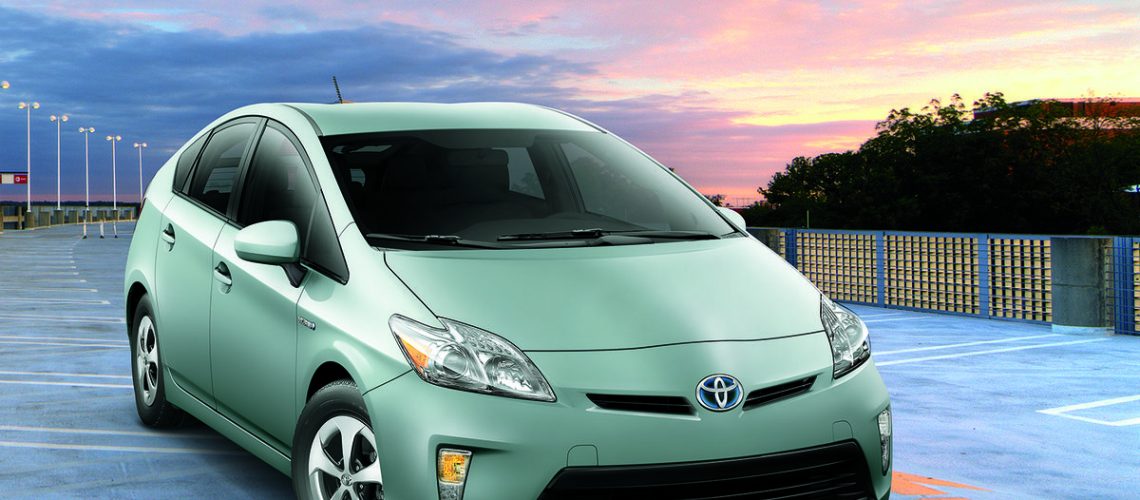 silver Toyota Prius car rental in LA